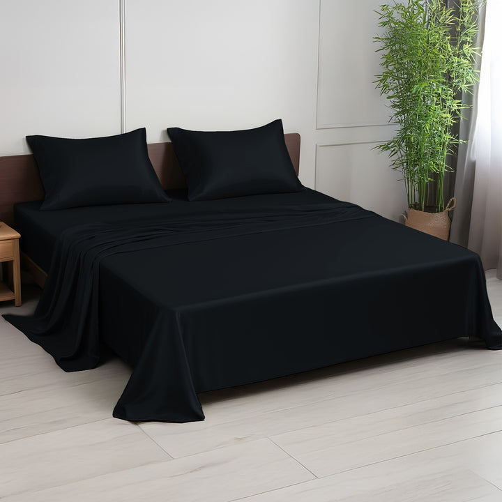 Bamboo Silk Flat Bedsheet with 2 Pillowcover