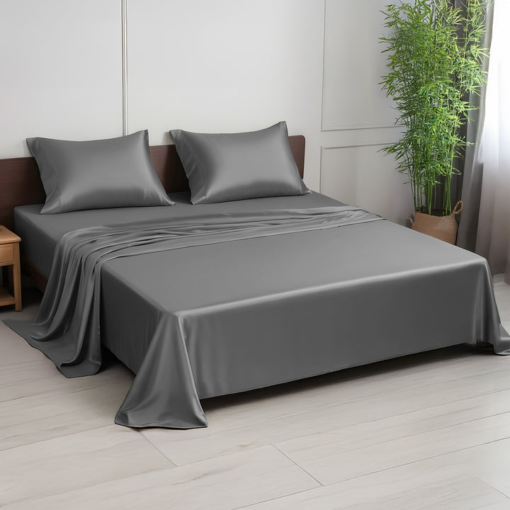 Bamboo Silk Flat Bedsheet with 2 Pillowcover