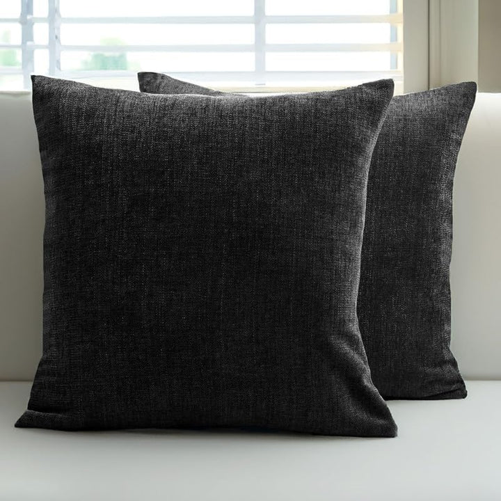 Cushion Cover Set of 2 - Cappuccino - Cotton Slub Linen Home