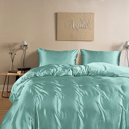 100% Bamboo Silk Duvet Cover with Zipper & Corner Ties – Soft, Lightweight & Breathable