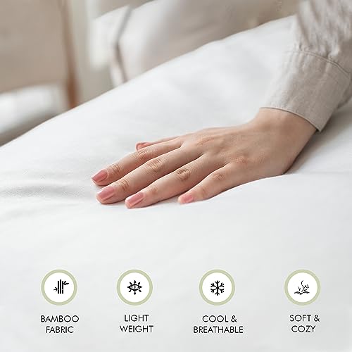 100% Bamboo Silk Duvet Cover with Zipper & Corner Ties – Soft, Lightweight & Breathable