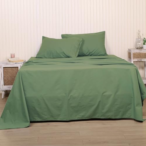 100% Cotton Bedsheet with Pillow Covers - Soft, Crisp, Hotel-Quality