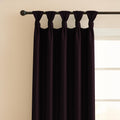TWIST TAB TOP | 100% TRUE BLACKOUT Curtains | Solid Color | Thermal Insulated & Noise Reducing | Set of 2 Panel