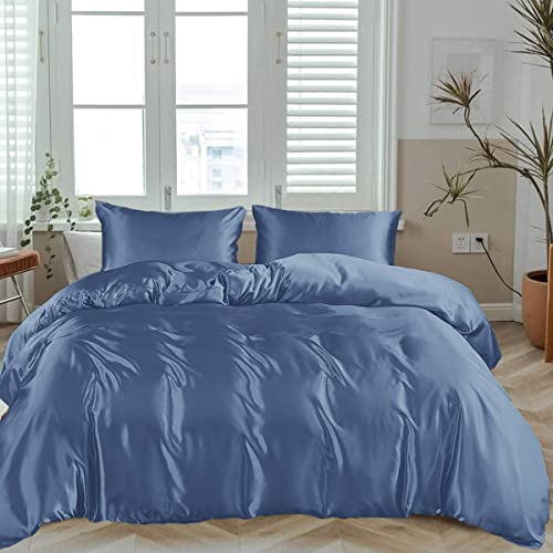 100% Bamboo Silk Duvet Cover with Zipper & Corner Ties – Soft, Lightweight & Breathable