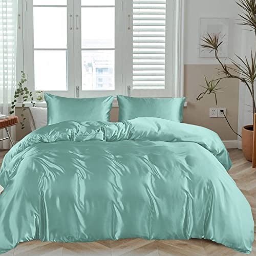 100% Bamboo Silk Duvet Cover with Zipper & Corner Ties – Soft, Lightweight & Breathable