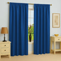 SOLIDS | TRUE BLACKOUT Curtains | Thermal Insulated, Noise Reducing, Light Blocking | Rod Pocket Hanging- Set of 2 Panels