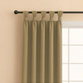 TWIST TAB TOP | 100% TRUE BLACKOUT Curtains | Solid Color | Thermal Insulated & Noise Reducing | Set of 2 Panel