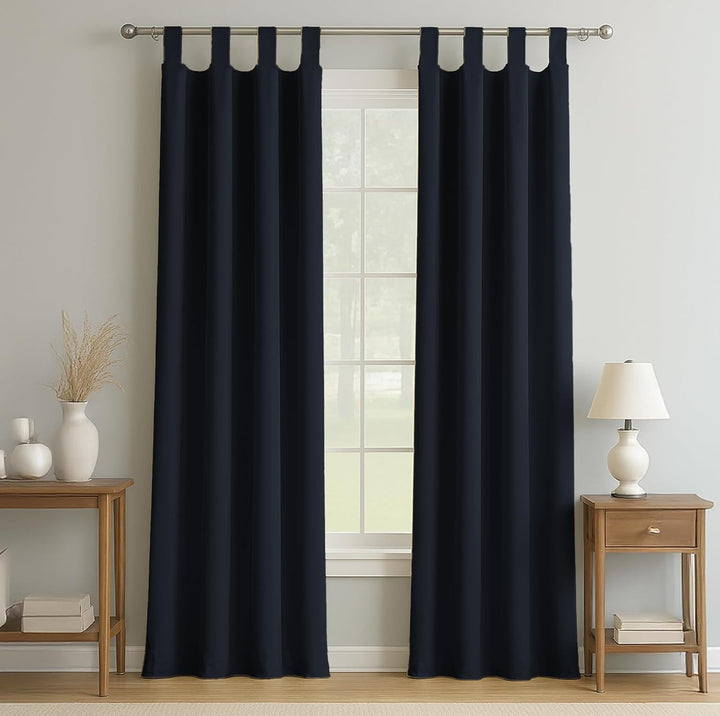 TOP LOOPS | TRUE BLACKOUT Curtains | Thermal Insulated & Noise Reducing Panels | Fully Room Darkening