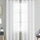 Solid Linen Sheer Curtain Set – 2 Panels with Stainless Steel Eyelet Rings