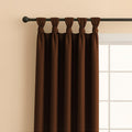 TWIST TAB TOP | 100% TRUE BLACKOUT Curtains | Solid Color | Thermal Insulated & Noise Reducing | Set of 2 Panel