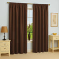 SOLIDS | TRUE BLACKOUT Curtains | Thermal Insulated, Noise Reducing, Light Blocking | Rod Pocket Hanging- Set of 2 Panels