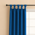 TWIST TAB TOP | 100% TRUE BLACKOUT Curtains | Solid Color | Thermal Insulated & Noise Reducing | Set of 2 Panel