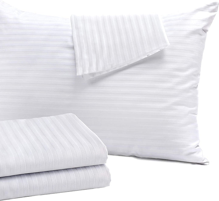 300 TC | Cotton Stripes Pillowcovers – Soft & Cooling (Set of 2)