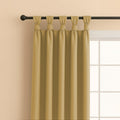 TWIST TAB TOP | 100% TRUE BLACKOUT Curtains | Solid Color | Thermal Insulated & Noise Reducing | Set of 2 Panel