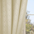 HERRINGBONE EMBOSSED | TRUE BLACKOUT Curtains | PASTEL COLORS | Thermal Insulated, Noise Reducing, Light Blocking | Grommet Hanging