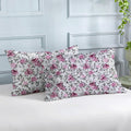 PRINTED COTTON Quilted Pillow Cover | Ultra-Soft, Breathable & Hypoallergenic | Skin & Hair Friendly with Zipper Closure