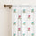 LINENWALAS Sheer Cotton Linen Curtains with Floral Print – 2 Panel Set, Elegant & Airy Window Drapes