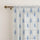 COLOURFUL GARDEN |  Handblock Rod Pocket Sheer Cotton Linen Curtains - Set Of 2 Panels