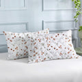PRINTED COTTON Quilted Pillow Cover | Ultra-Soft, Breathable & Hypoallergenic | Skin & Hair Friendly with Zipper Closure