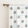 LINENWALAS Cotton Linen Kids Printed Sheer Curtain Set – 2 Panels with Rod Pocket Hanging