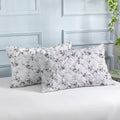 PRINTED COTTON Quilted Pillow Cover | Ultra-Soft, Breathable & Hypoallergenic | Skin & Hair Friendly with Zipper Closure