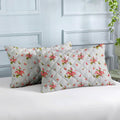 PRINTED COTTON Quilted Pillow Cover | Ultra-Soft, Breathable & Hypoallergenic | Skin & Hair Friendly with Zipper Closure