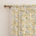 Printed Sheer Cotton Linen Curtains – 2 Panel Set with Rod Pocket