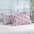 PRINTED COTTON Quilted Pillow Cover | Ultra-Soft, Breathable & Hypoallergenic | Skin & Hair Friendly with Zipper Closure