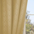 HERRINGBONE EMBOSSED | TRUE BLACKOUT Curtains | PASTEL COLORS | Thermal Insulated, Noise Reducing, Light Blocking | Grommet Hanging