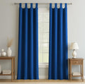 SOLIDS | TRUE BLACKOUT Curtains | Thermal Insulated & Noise Reducing Panels | Fully Room Darkening | Top Loops Hanging (Set of 2 Panels)