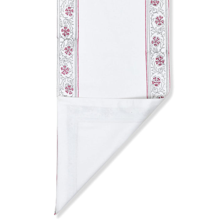 Hand Block Printed Dining Table Runner | Heat Resistant Decorative Tableware | Central Table Runner for 4 Seater & 6 Seater