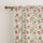 Printed Sheer Cotton Linen Curtains – 2 Panel Set with Rod Pocket