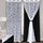 BLACKOUT Curtains with Attached Floral Sheer | Floral Design, Thermal Insulated, Noise Reducing, Room Darkening Drapes (Set of 2 Panel)