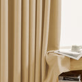 ARROWLINE PATTERN | TRUE BLACKOUT Curtains | Small Herringbone Embossed | Thermal Insulated, Noise Reducing, Light Blocking | Grommet Hanging