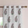 COLOURFUL GARDEN | Handblock Eyelet Sheer Cotton Linen Curtains - Set Of 2 Panels