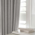 LUMIA | TRUE BLACKOUT Curtains  | Rich Linen Texture | Thermal Insulated & Noise Reducing Panels | Grommet Hanging - Set of 2 Panels