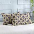 PRINTED COTTON Quilted Pillow Cover | Ultra-Soft, Breathable & Hypoallergenic | Skin & Hair Friendly with Zipper Closure