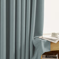 ARROWLINE PATTERN | TRUE BLACKOUT Curtains | Small Herringbone Embossed | Thermal Insulated, Noise Reducing, Light Blocking | Grommet Hanging