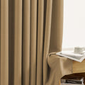 ARROWLINE PATTERN | TRUE BLACKOUT Curtains | Small Herringbone Embossed | Thermal Insulated, Noise Reducing, Light Blocking | Grommet Hanging