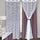 BLACKOUT Curtains with Attached Floral Sheer | Floral Design, Thermal Insulated, Noise Reducing, Room Darkening Drapes (Set of 2 Panel)
