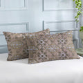 PRINTED COTTON Quilted Pillow Cover | Ultra-Soft, Breathable & Hypoallergenic | Skin & Hair Friendly with Zipper Closure