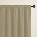 ROD POCKET | SAFARI DIMEOUT TRUE BLACKOUT Curtains | Thermal Insulated, Noise Reducing, Light Blocking | Set of 2 Panels