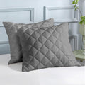 MIDNIGHT LUXE | Bamboo Quilted Cushion Covers | Ultra-Soft, Cooling & Hypoallergenic | Skin & Hair Friendly