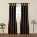 TWIST TAB TOP | TRUE BLACKOUT Curtains | Solid Color | Thermal Insulated & Noise Reducing | Set of 2 Panel