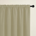 ROD POCKET | SAFARI DIMEOUT TRUE BLACKOUT Curtains | Thermal Insulated, Noise Reducing, Light Blocking | Set of 2 Panels