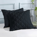 MIDNIGHT LUXE | Bamboo Quilted Cushion Covers | Ultra-Soft, Cooling & Hypoallergenic | Skin & Hair Friendly