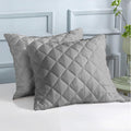 WHISPERING NEUTRALS | Bamboo Quilted Cushion Covers | Ultra-Soft, Cooling & Hypoallergenic | Skin & Hair Friendly