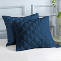MIDNIGHT LUXE | Bamboo Quilted Cushion Covers | Ultra-Soft, Cooling & Hypoallergenic | Skin & Hair Friendly