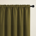 ROD POCKET | SAFARI DIMEOUT TRUE BLACKOUT Curtains | Thermal Insulated, Noise Reducing, Light Blocking | Set of 2 Panels