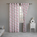 Printed Cotton Percale Sheer Curtains – 300 TC | Semi-Transparent | OEKO-TEX Certified | Fade-Resistant | Eco-Friendly & Skin-Safe | Sustainable Home Décor